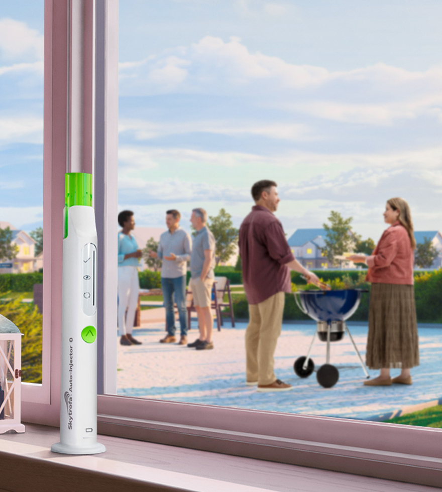 Auto-Injector daytime adults grill photo